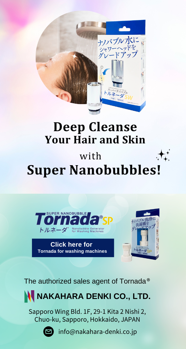 Deep cleanse your hair and skin with Super nanobubbles!