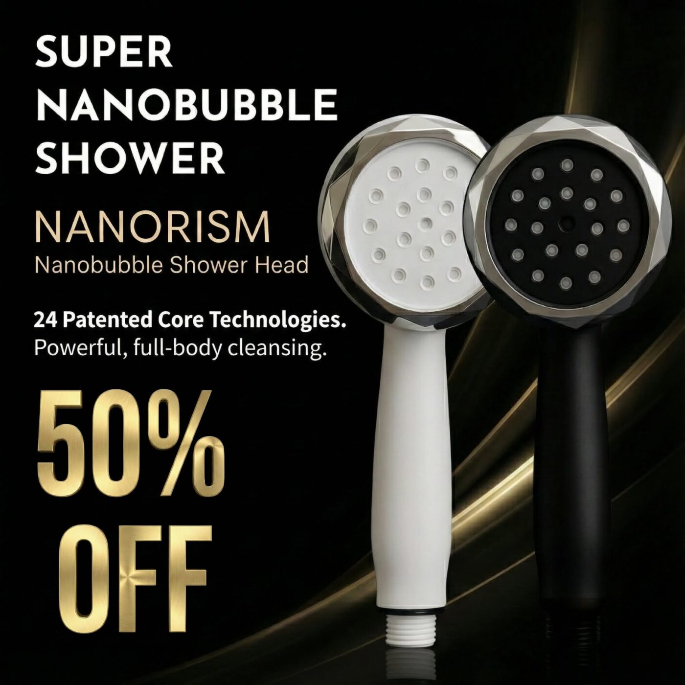 NANORISM シャワーヘッド キックスターター50%OFF